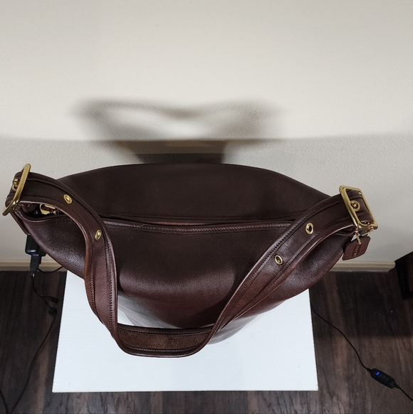 Vintage Coach Mahogany Duffle Sac #9085 - Picture 6 of 15